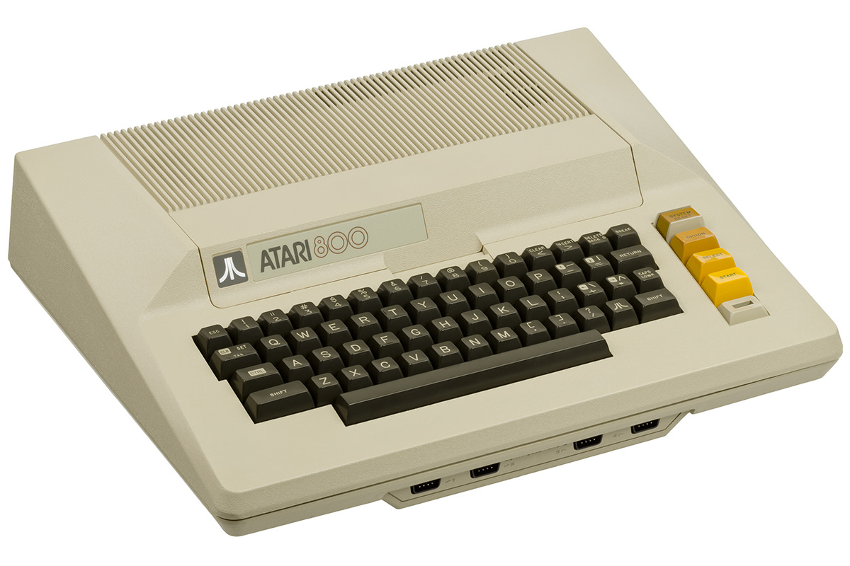 Atari 800 computer on a white background