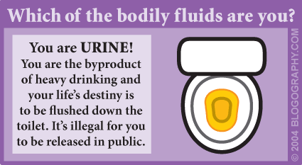 Bodily Fluid Quiz - URINE