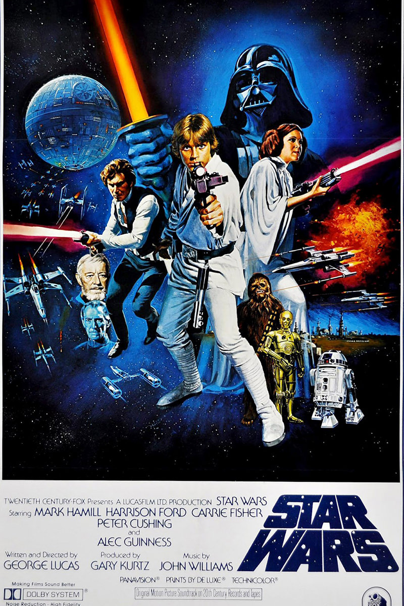 The original Star Wars movie poster.