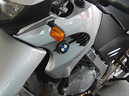 A close-up shot of my BMW F650-GS