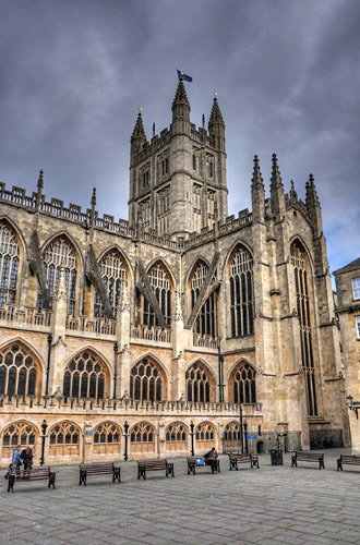 Bath Cathedral HDR Photo