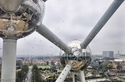 Looking Out of Atomium!