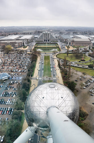 Looking Out of Atomium!