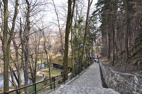 Dracula's Bran Castle Cobblestone Path