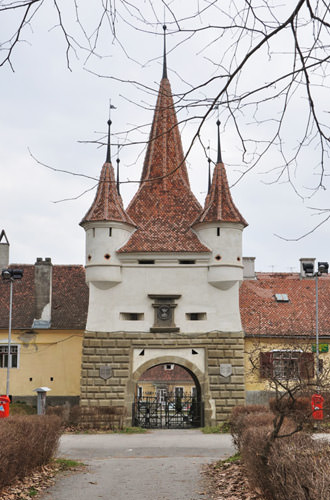 Brasov City Entrance in Transylvania, Romania