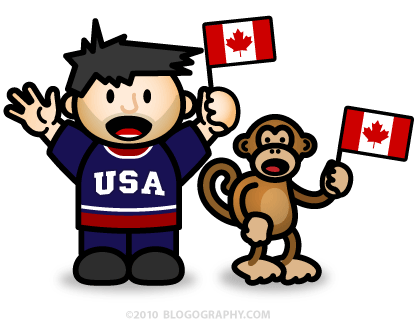 DAVETOON: Lil' Dave and Bad Monkey celebrate Canada Hockey Gold