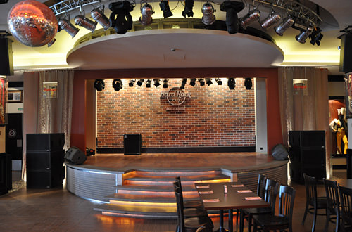 Hard Rock Cafe Bucharest Interior Stage