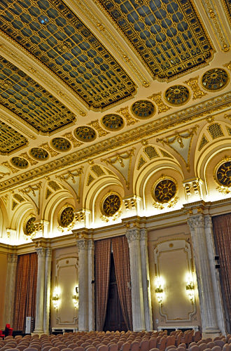 Inside Palace of the Parliament in Bucharest