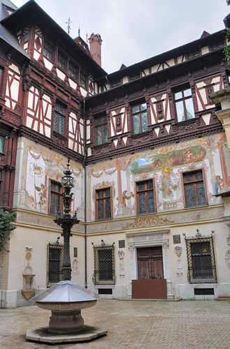 Peles Castle Courtyard