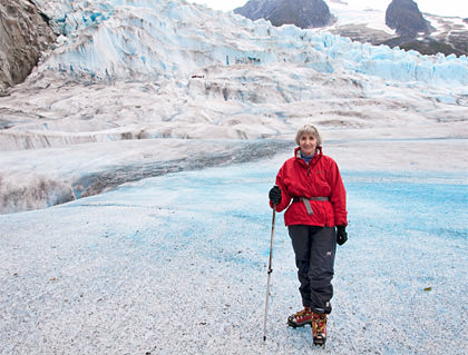 Mom on a Glacier