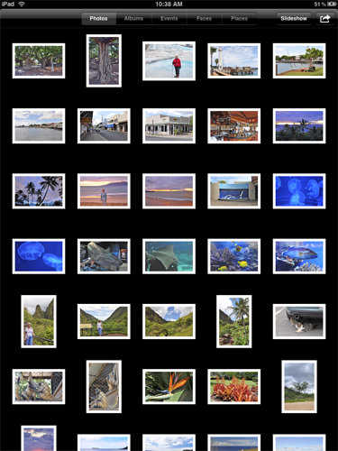 Sea of Photos on iPad