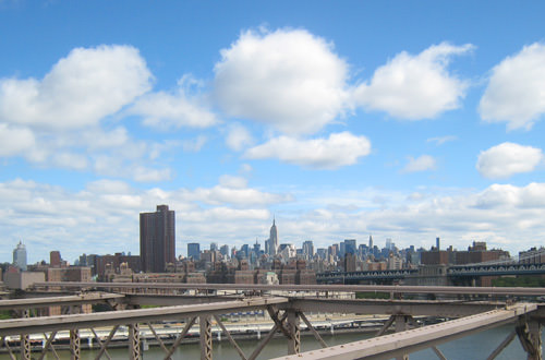 Manhattan Skyline from the Brooklyn Bridge