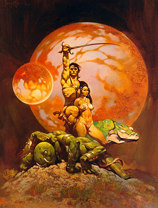 Frazetta John Carter and Dejah Thoris