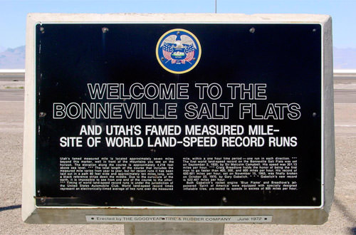 Bonneville Salt Flats Sign