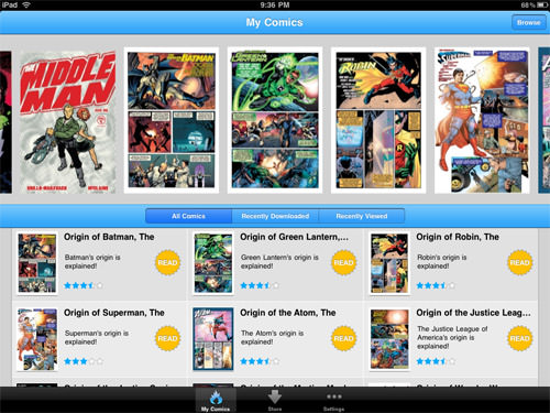 Comixology iPad App