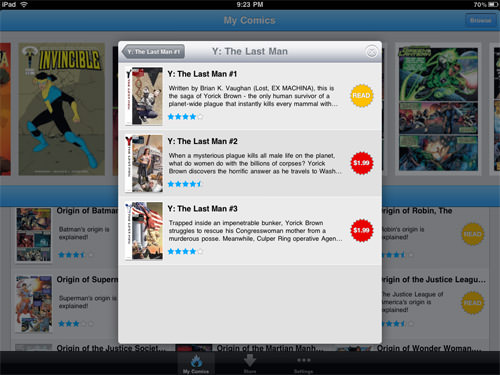 Comixology iPad App