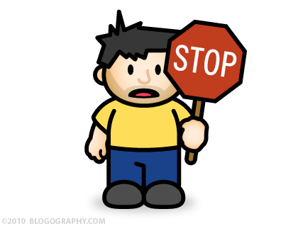 DAVETOON: Lil' Dave says STOP!