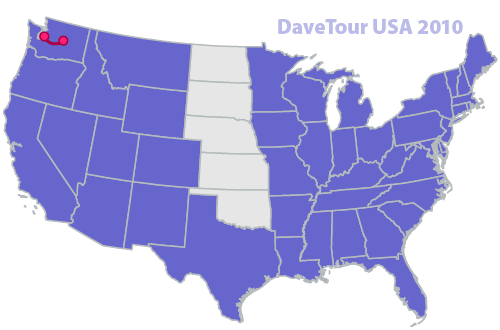DaveTour USA 2010 Map