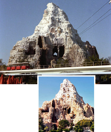 Disneyland Matterhorn Bobsleds Then and Now.