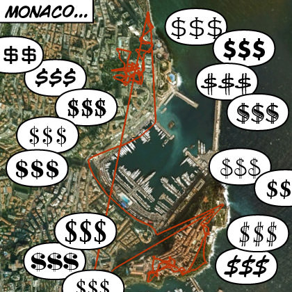 Monaco GPS Map