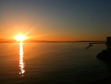 Sunset at Rays Boathouse