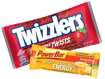 Twizzlers vs. PowerBar