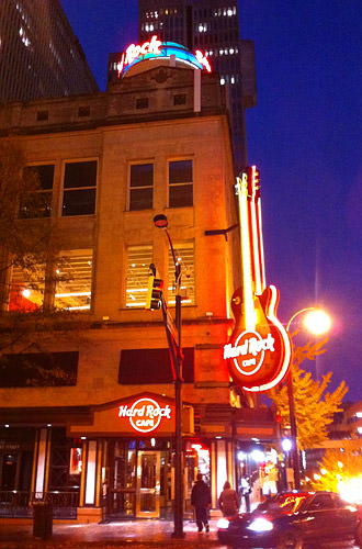 Hard Rock Atlanta at Night