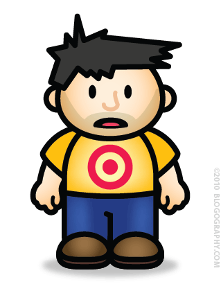 DAVETOON: Lil' Dave with a target on his shirt.