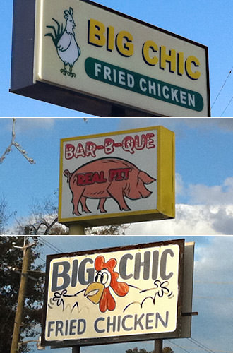 Restaurant Signs with Animals on Them!