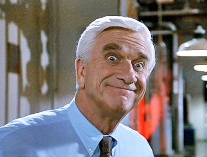 Leslie Nielsen as Lt. Frank Drebin of Police Squad