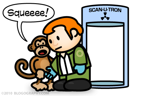 DAVETOON: TSA gives Bad Monkey a nice crotch pat-down...