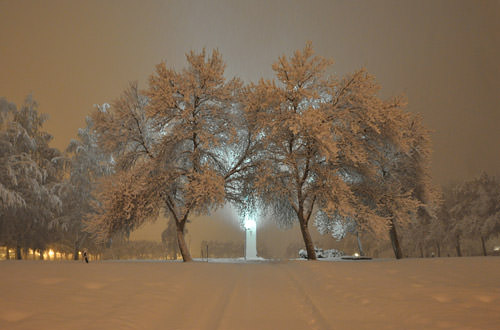 Snowy Cemetery Memorial