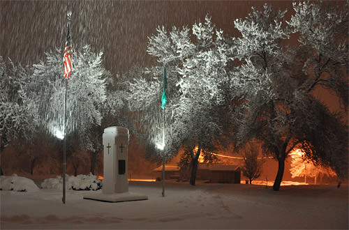 Snowy Cemetery Memorial