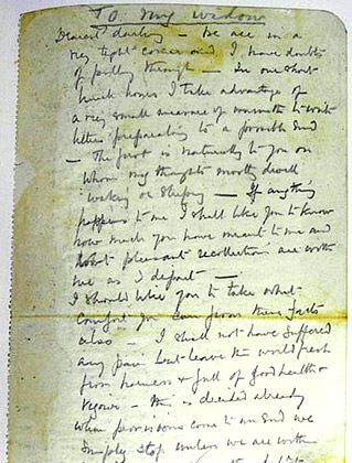 Robert Falcon Scott's Letter