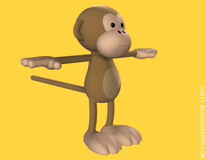 Bad Monkey 3-D Image TWO.