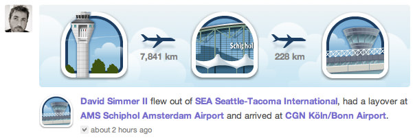 Gowalla Flights Update