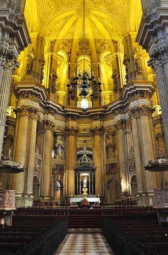 Inside Malaga Cathedral