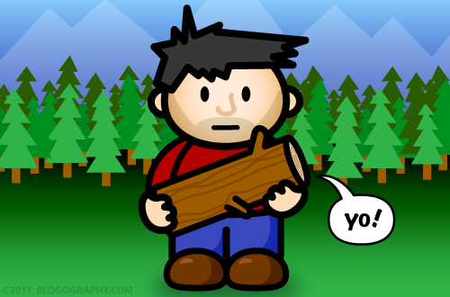 DAVETOON: Lil' Dave's log does not judge!