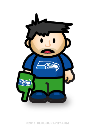 DAVETOON: Lil' Dave Disappointed Seahawk Fan