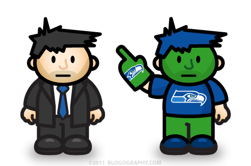 DAVETOON: Lil' Dave Uniform vs. Lil' Dave Seahawks