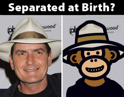 Charlie Sheen and Bad Monkey: Separated at Birth?