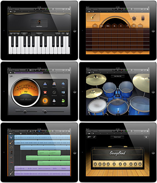 Garage Band App Screens