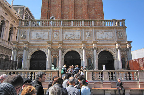 Entering the Campanile