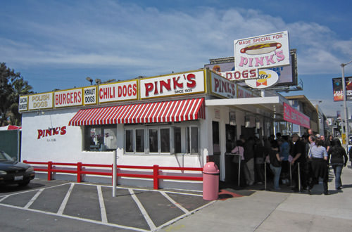 Pink's Hot Dogs!