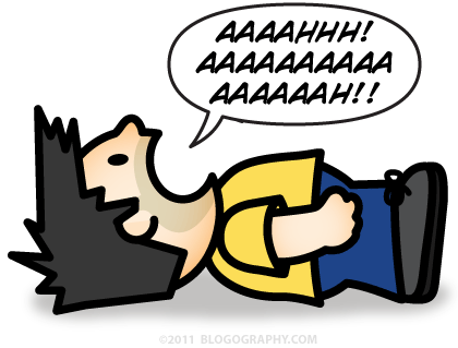 DAVETOON: Lil' Dave Laying Down and Screaming