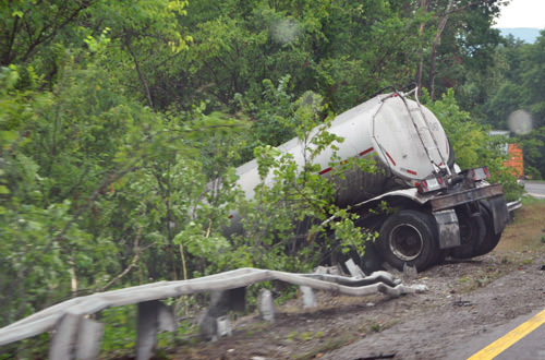 Gas Truck Crash!