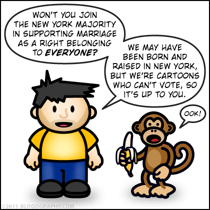 DAVETOON: Lil' Dave and Bad Monkey support marriage equality!