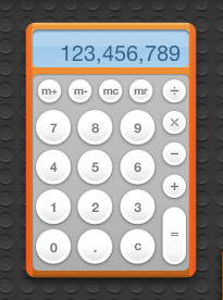 MacOS X Lion Calc Widget