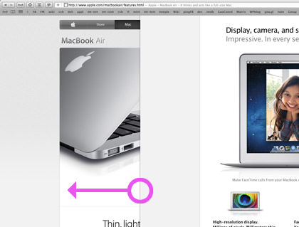 MacOS X Lion Swipe Gesture