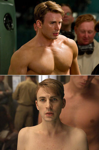 Real Chris Evans VS. Wimpy Chris Evans